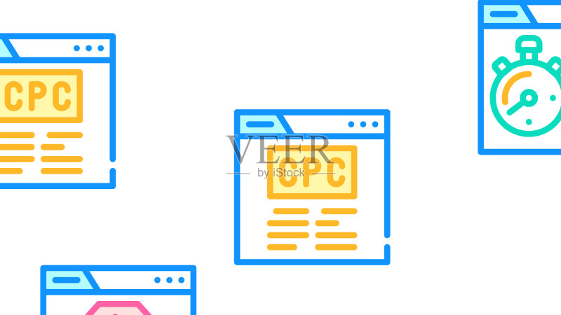 SEO搜索引擎优化图标集图标素材