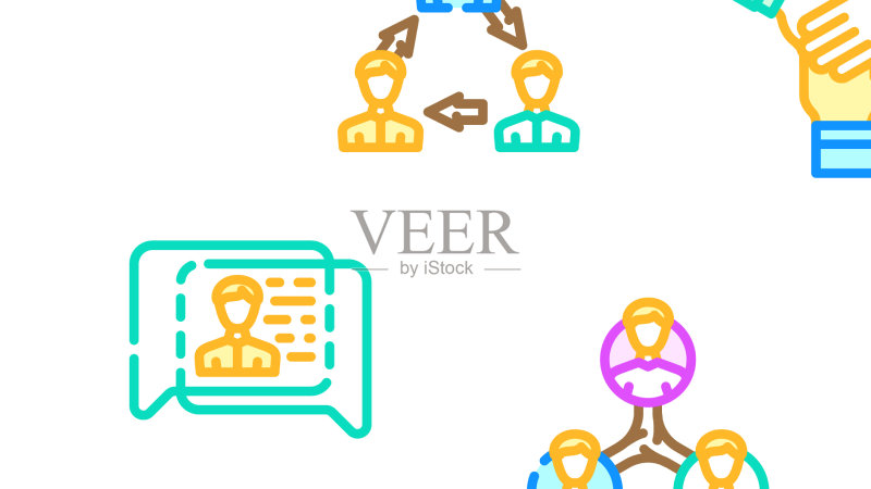 全球通信网络图标集图标素材
