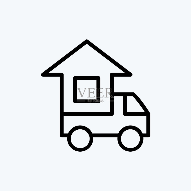 适合教育符号的搬家图标图标素材