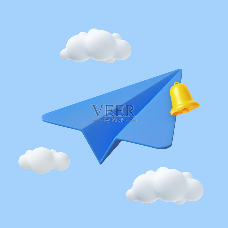 3D纸飞机图标图标素材
