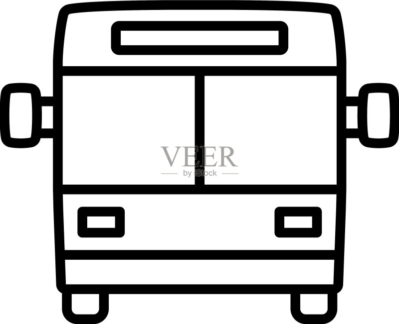 城市公交车图标图标素材