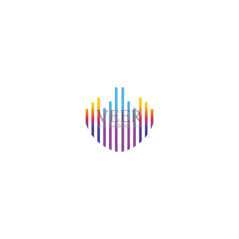 音乐均衡器logo颜色线条建筑设计图标素材