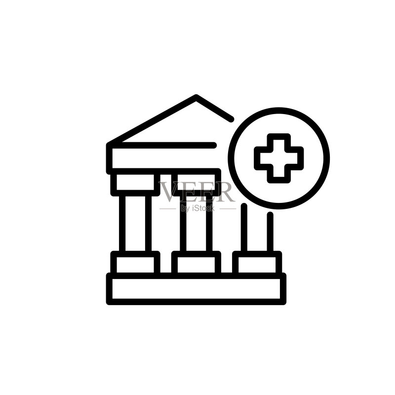医疗保险供应商像素完美设计图标素材