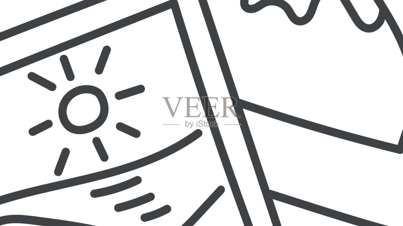 照片轮廓图标图标素材