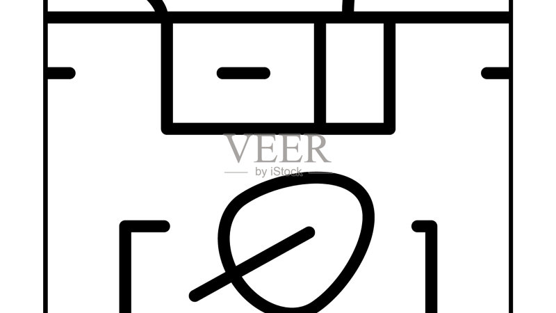 瓶装菠菜线性图标图标素材