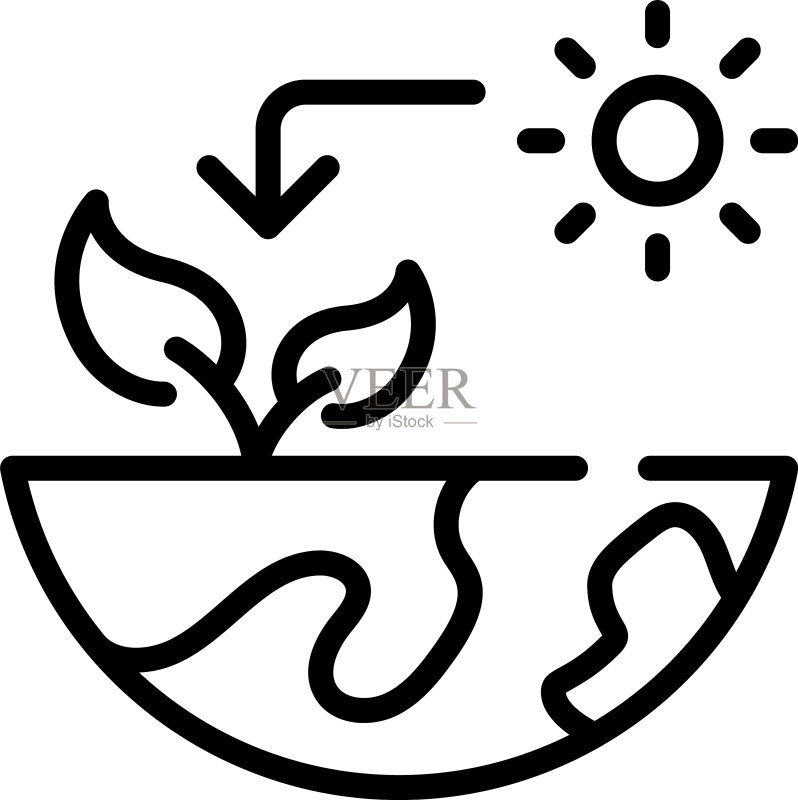 绿色星球图标素材