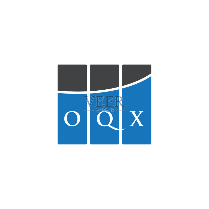 oqx字母标志设计,白色背景oqx图标素材