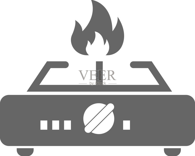 燃气灶图标设计模板图标素材
