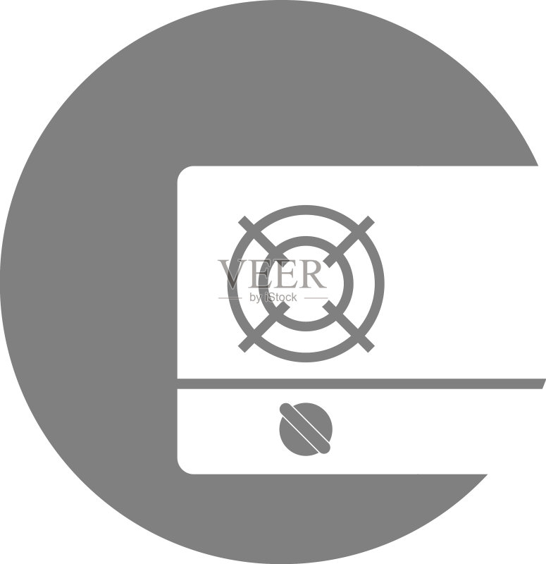 燃气灶图标设计模板图标素材