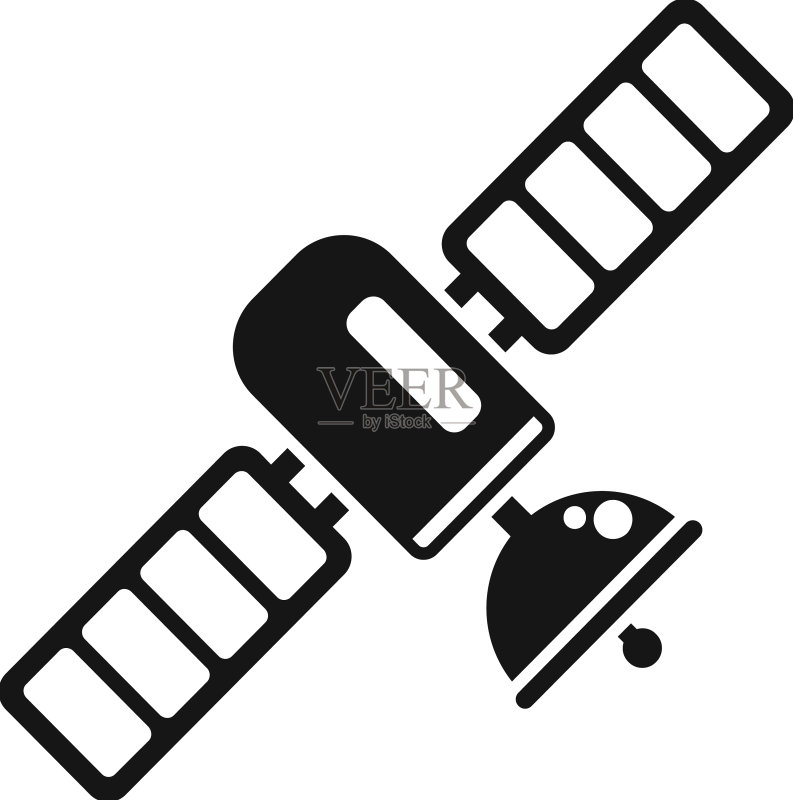 太空卫星图标简易控制中心图标素材