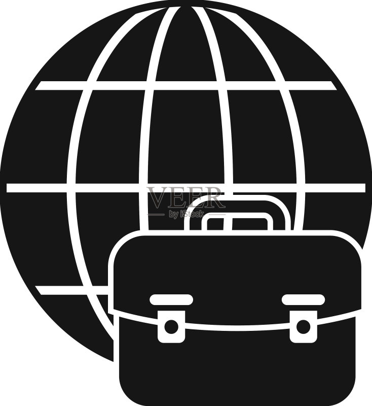 全球招聘图标简易在线工作图标素材