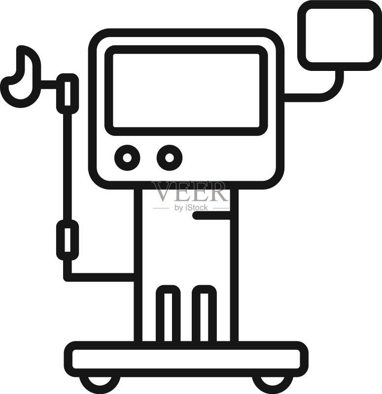 医疗设备图标轮廓医院图标素材