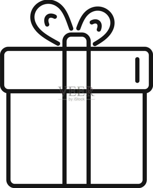 捐赠礼品盒图标轮廓帮助之手图标素材