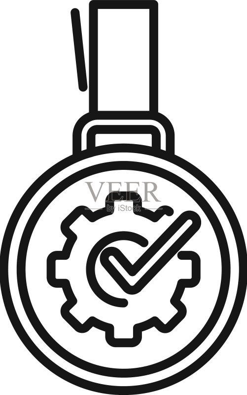 专业奖章图标轮廓质量图标素材