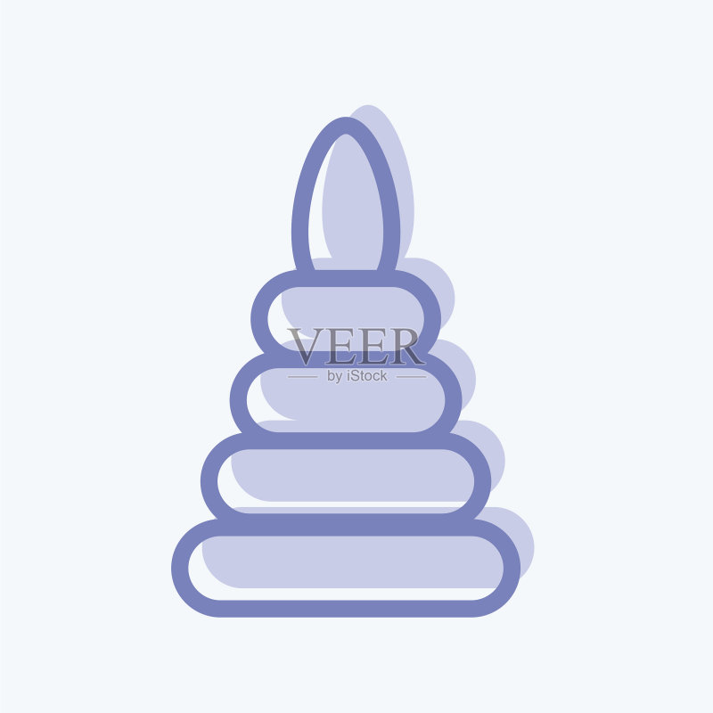 儿童玩具金字塔图标图标素材