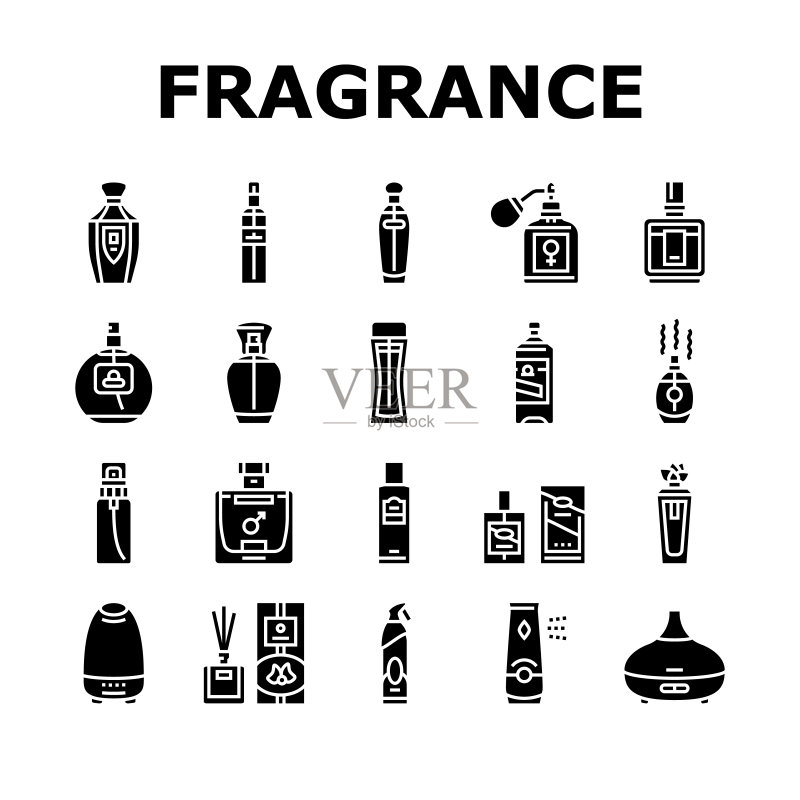 香水化妆品图标矢量图图标素材