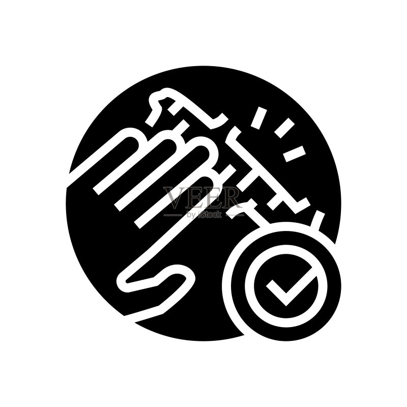 按摩疤痕标志符号矢量图图标素材