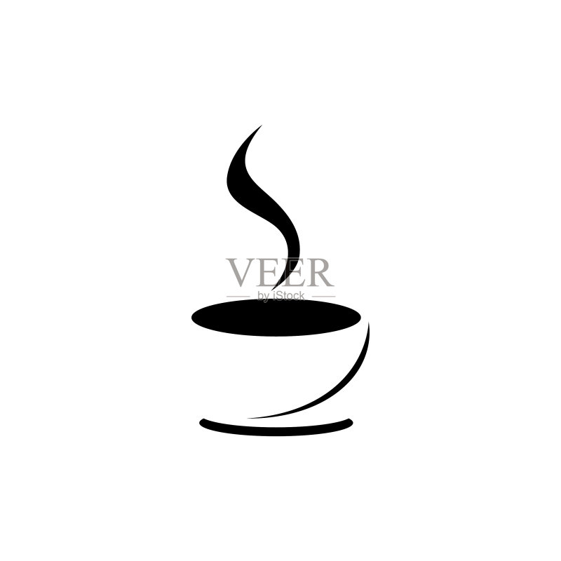 咖啡杯标志图标素材