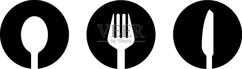 叉子勺子刀具图标图标素材