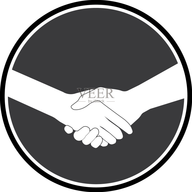 握手标志图标素材
