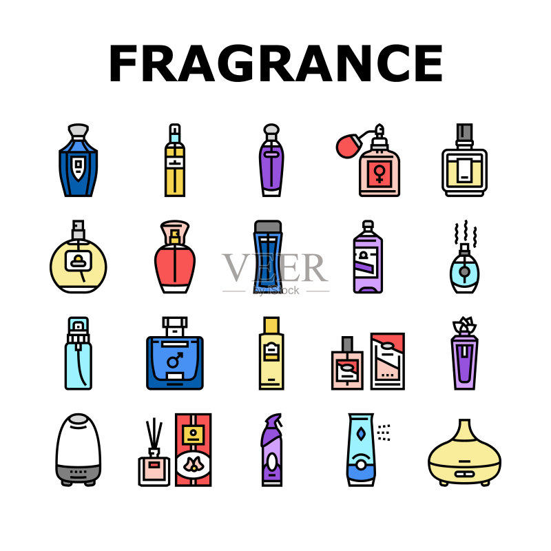 香水化妆品图标矢量图图标素材
