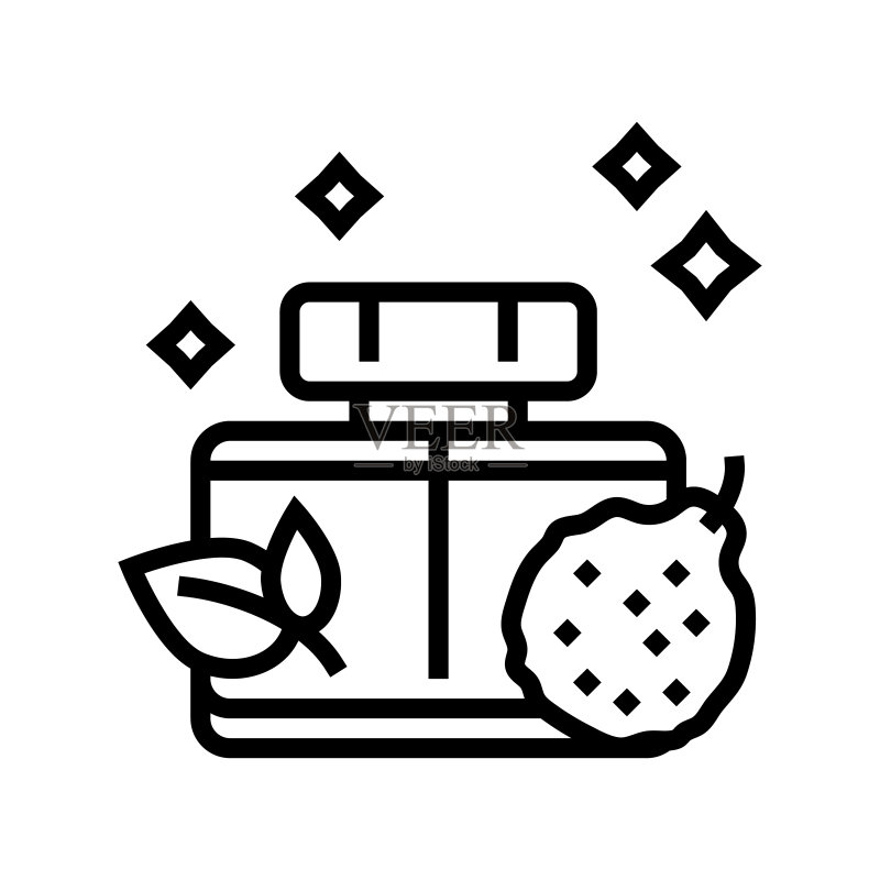 清新香调香水线图标矢量图图标素材