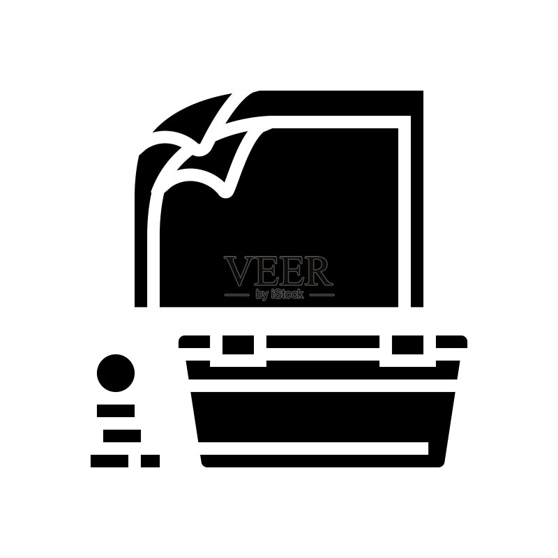 塑料容器字形图标矢量图图标素材