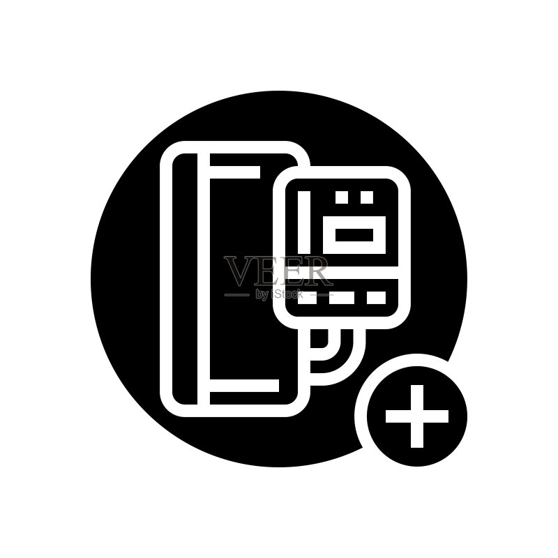 血压健康检查标志矢量图图标素材