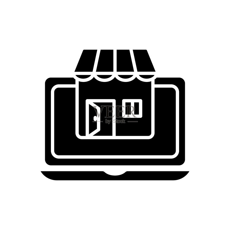 适用于在线商店的笔记本电脑图标图标素材