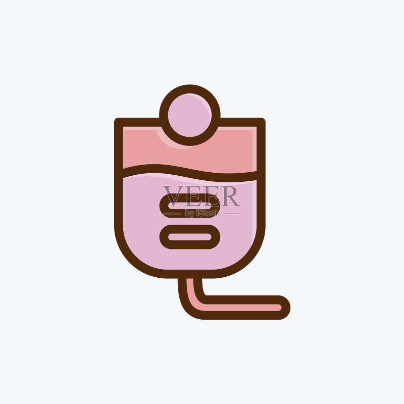 教育用血袋扁平图标图标素材