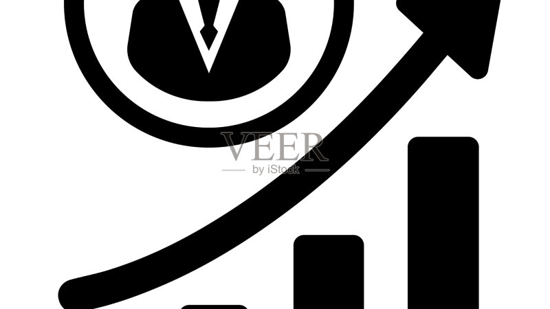数据分析职业发展黑色图标图标素材