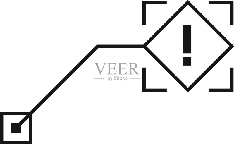 警告标志图标标注技术界面元素图标素材