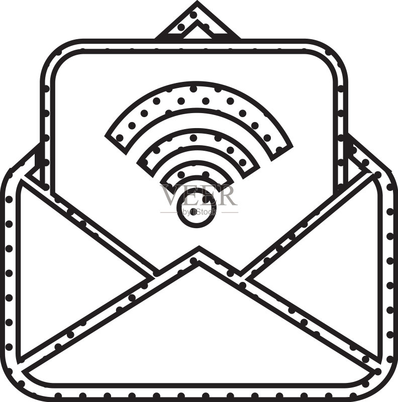 电子邮件和邮件图标符号设计图标素材