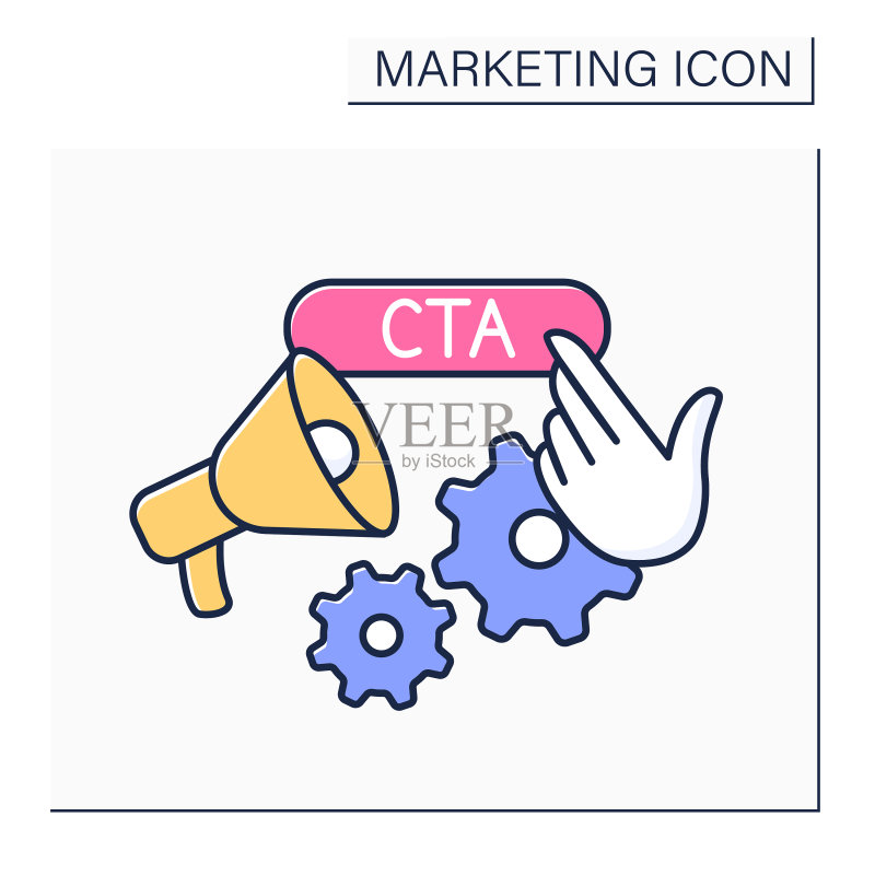 CTA彩色图标图标素材