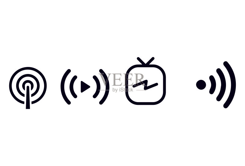 直播图标矢量设计图标素材