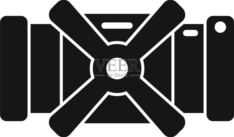 水龙头图标俯视图图标素材