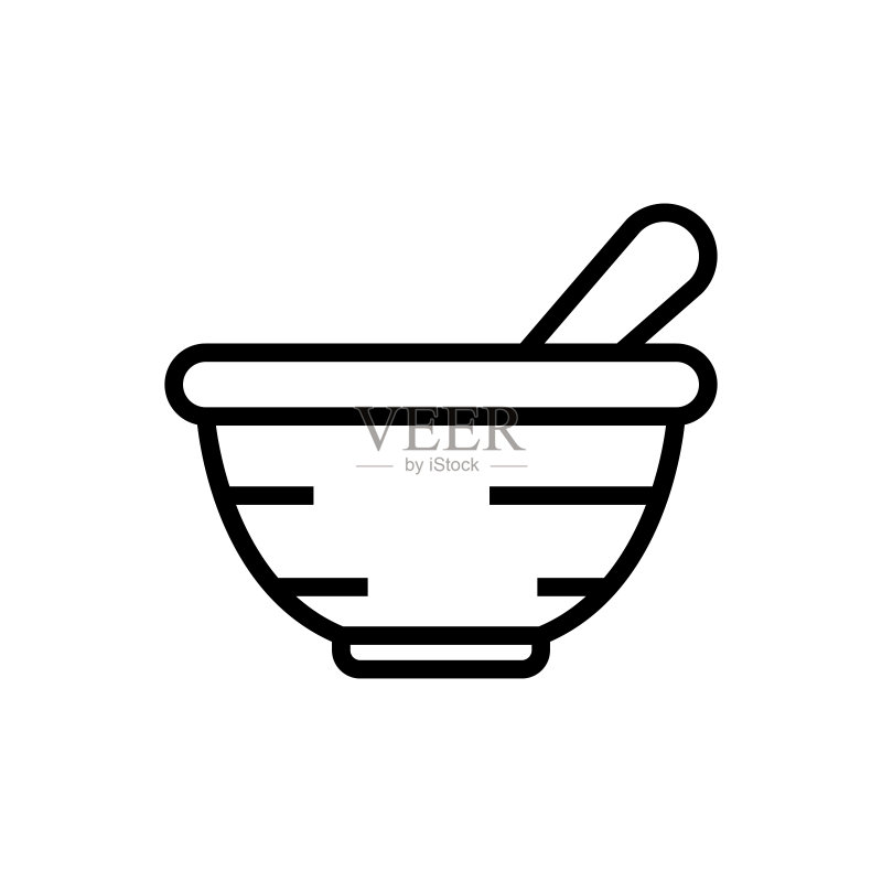 研钵和研杵图标图标素材