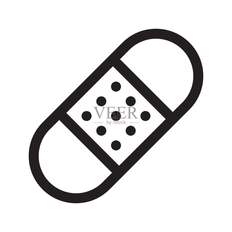 创可贴图标,绷带矢量图图标素材