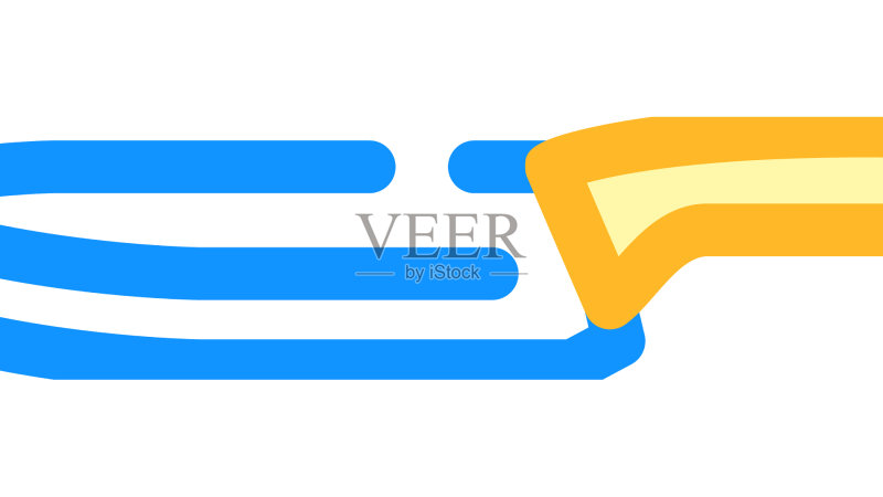 厨师刀具彩色图标图标素材