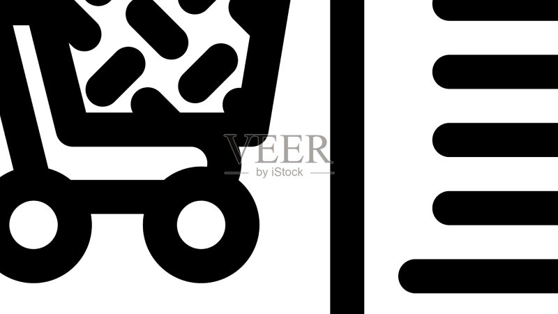 互联网商店购买产品线性图标图标素材