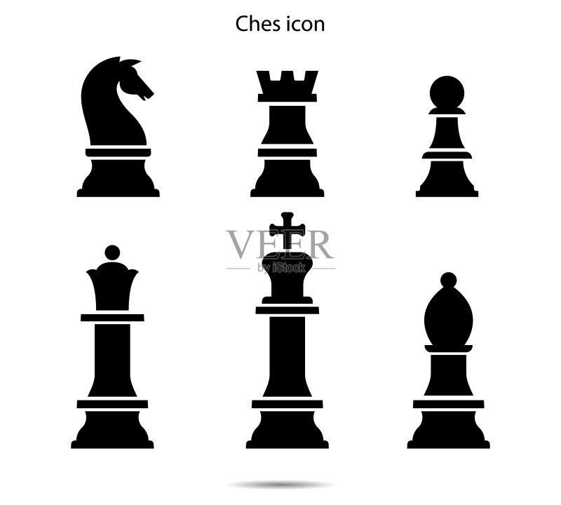 国际象棋图标矢量图图标素材