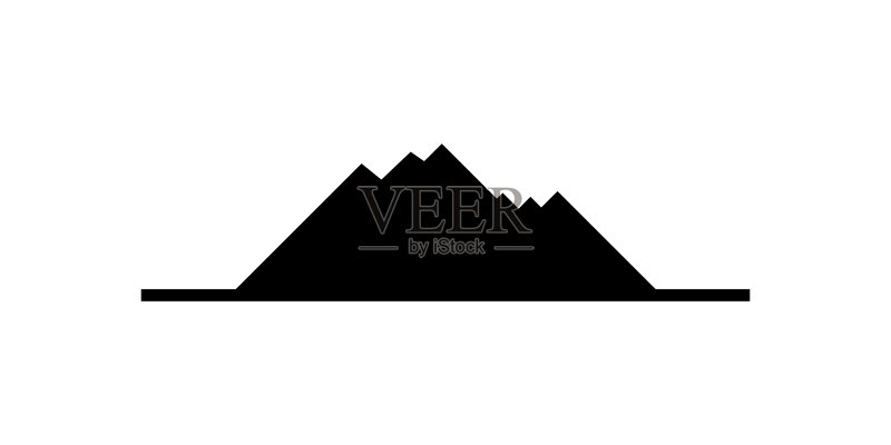 山脉图标符号logo简约设计图标素材