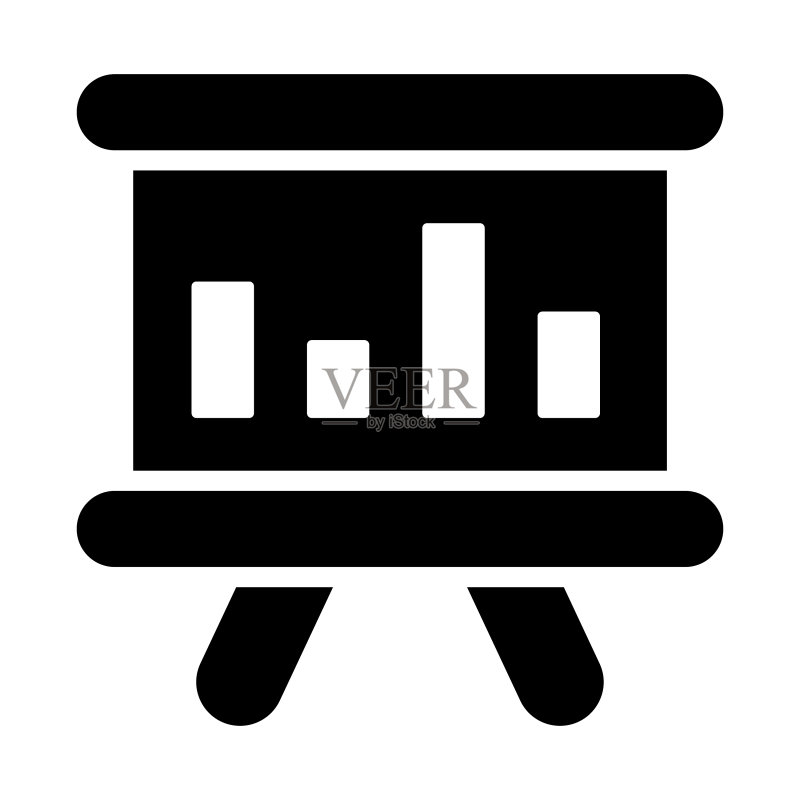 与财务相关的统计线图标可编辑图标素材