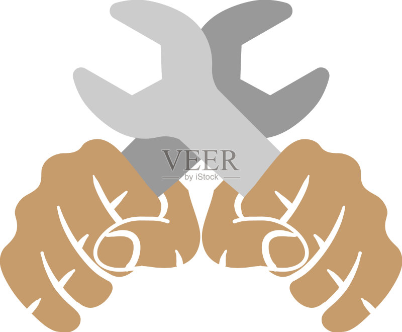 扳手Logo设计模板图标素材