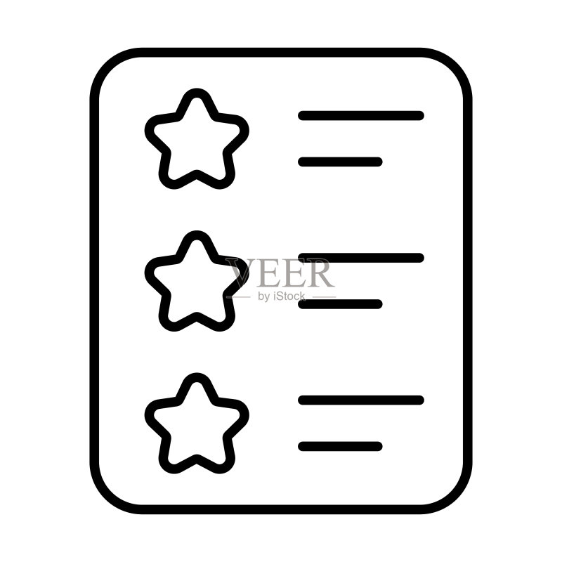 金融评价相关线性图标(可编辑描边)图标素材
