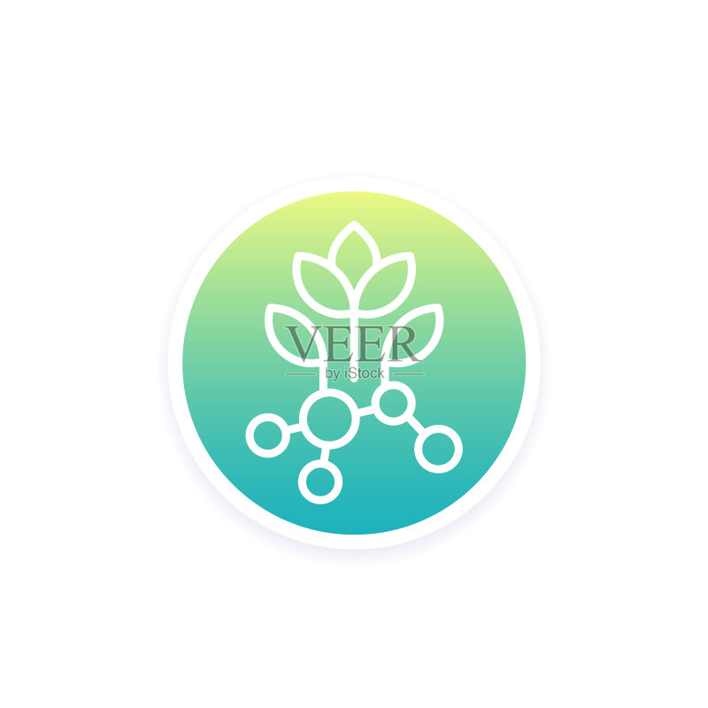 植物蛋白图标线性设计图标素材