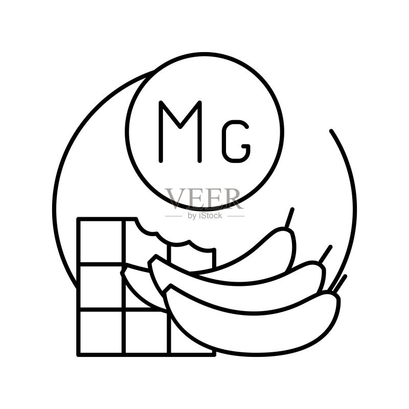 MG维生素线条图标矢量图图标素材