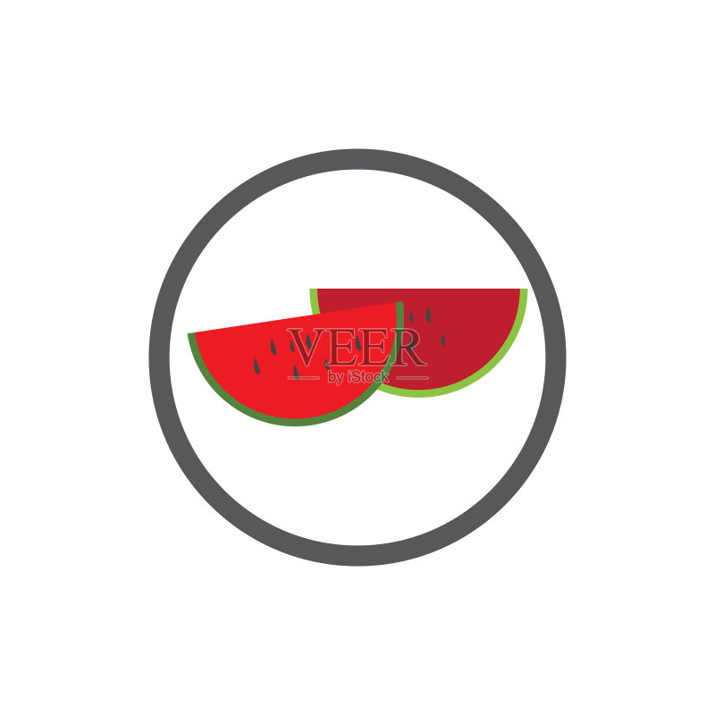 创意西瓜Logo模板图标素材