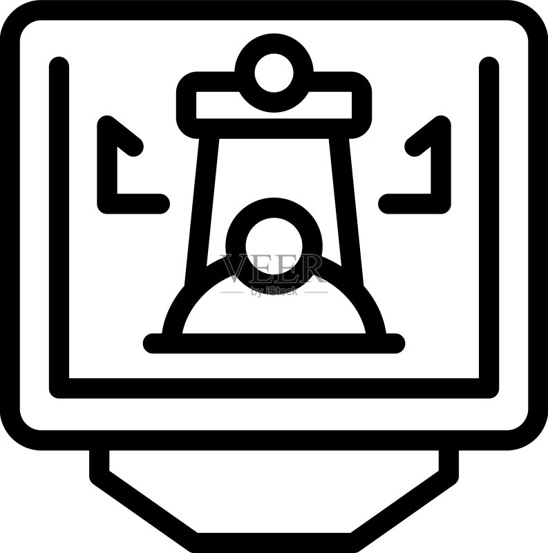 国际象棋显示器图标在线设计图标素材