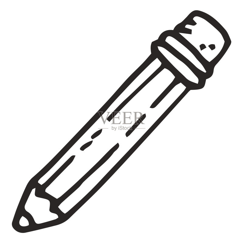 铅笔绘画学校图标素材